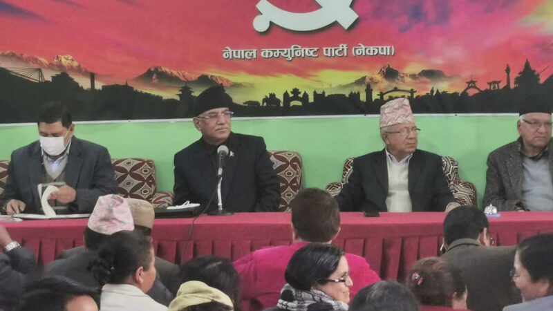 प्रचण्ड–नेपाल पक्षले ९ बुँदे मापदण्डका आधारमा संगठनात्मक संरचनालाई पूर्णता दिने