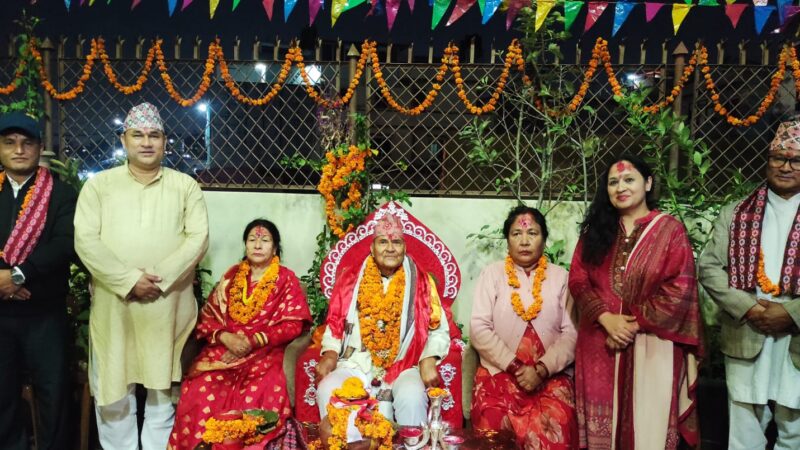 मुख्यमन्त्री शाहका पिताको जन्म उत्सवको अवसरमा अक्षयकोषमा सात लाख आर्थिक सहयोग