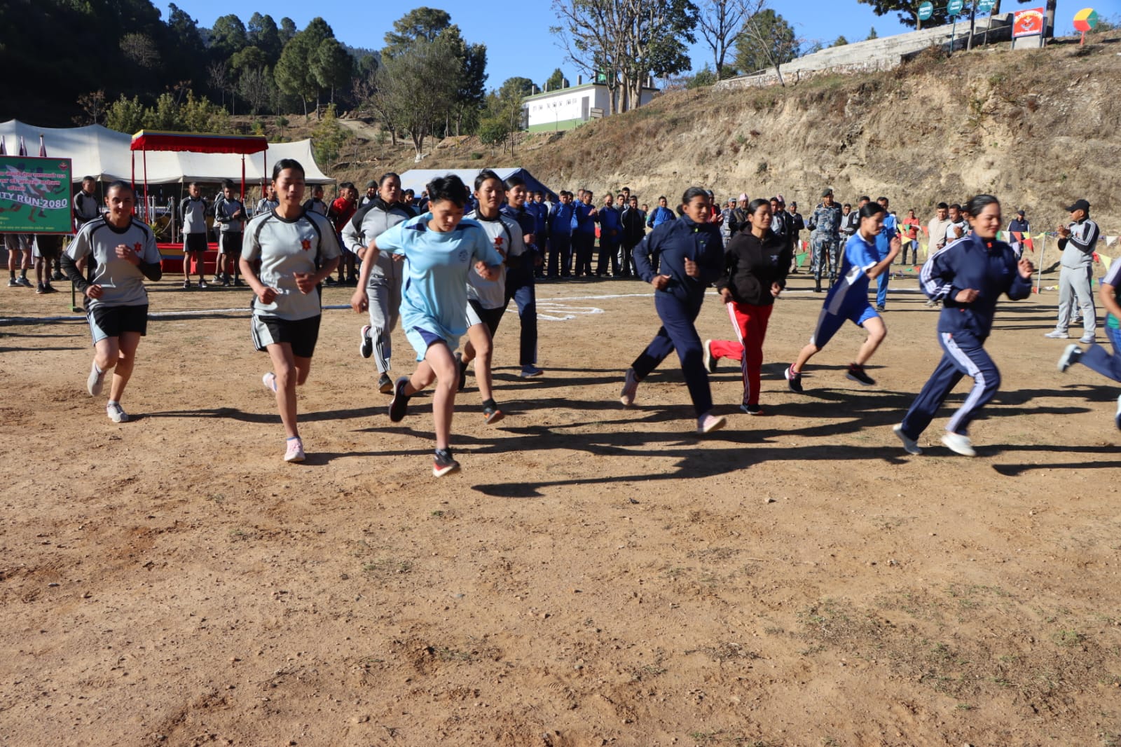 नेपाली सेना स्थापना दिवसको अवसरमा गोरख बक्स गण अछामद्वारा खुला दौड प्रतियोगिता