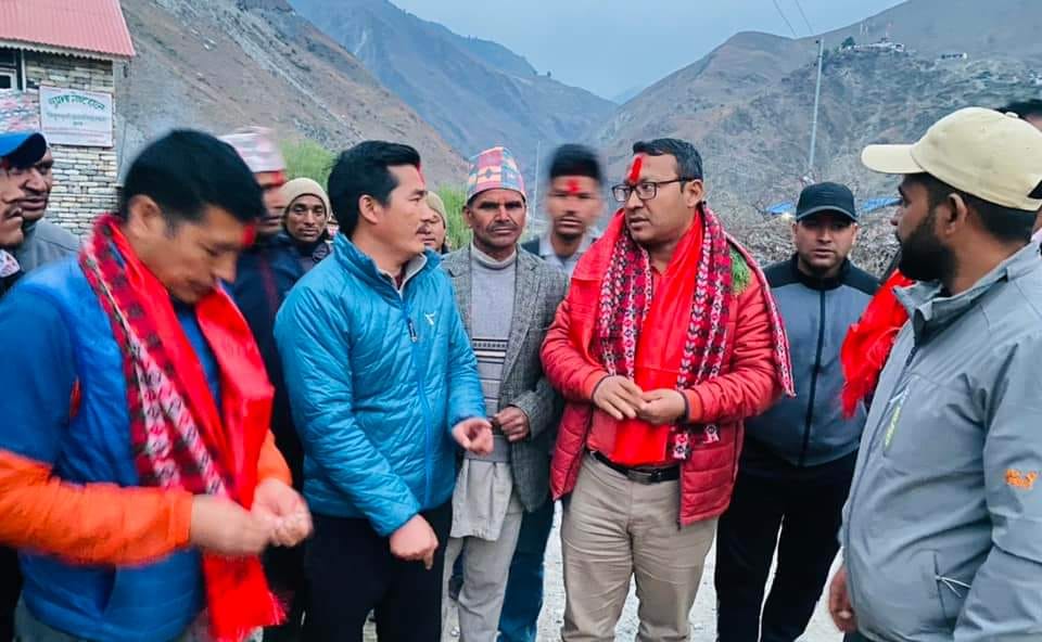 कर्णाली संगठन सुदृढ यात्रामा युवा नेता शाही सल्यान,रुकुम हुँदै आज भब्य स्वागत डोल्पामा