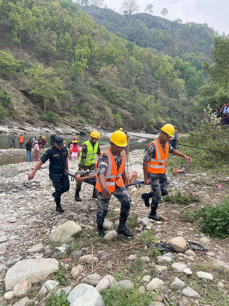 साँफेबगरमा मनसुन जन्य विपदको उद्धार सम्बन्धी कृतिम घटना अभ्यास प्रदर्शनी
